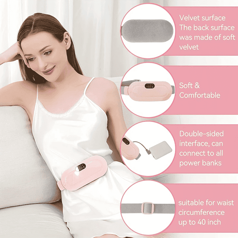 🔥 Heating Pad for Women – Period Pain & Cramp Relief Belt 🔥