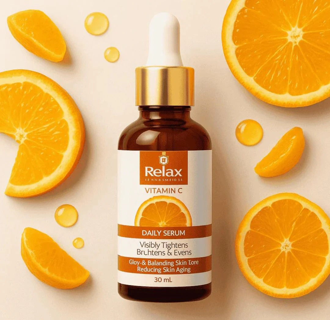 Relax Vitamin C Face Serum – Brighten, Tighten & Glow Naturally! Buy 1 and Get 1 Free